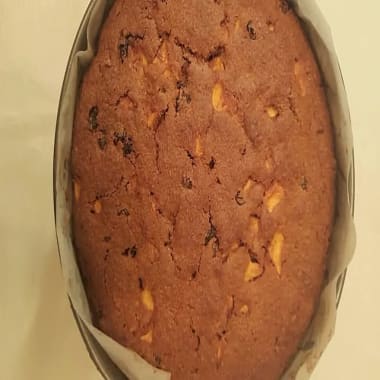 Close up of Cornish Aromatic Apple Cake from above